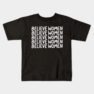 Believe Women (white) Kids T-Shirt